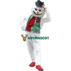 Holiday Snowman Mascot Costume