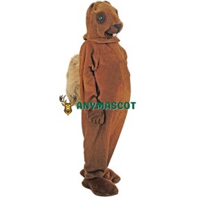 A Medium-brown Squirrel Mascot Costume
