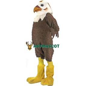 Brown & White Hawk Mascot Costume