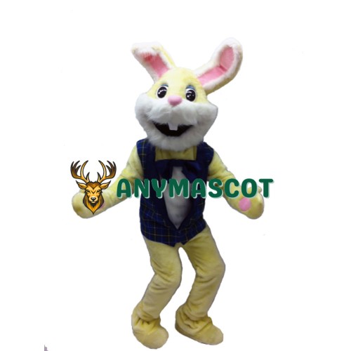 Yellow Bunny Mascot Costume