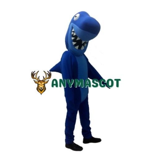 Blue Shark Mascot Costume
