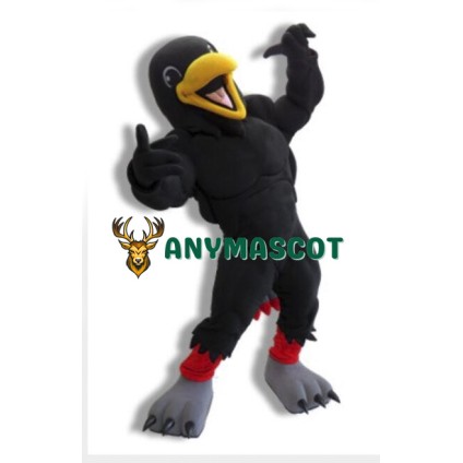 Power Black Raven Mascot Costume