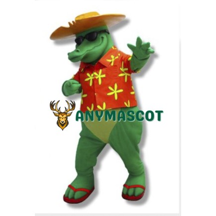 Summer Alligator Mascot Costume