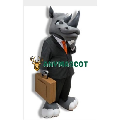 Gentleman Rhino Mascot Costume
