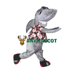 Friendly Shark Mascot Costume
