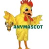 Yellow Furry Chicken Mascot Costume
