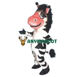 Cute Zebra Mascot Costume