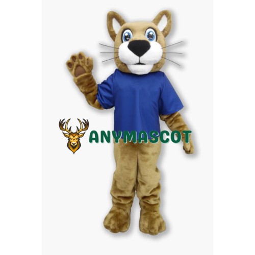 Friendly Wildcat Mascot Costume