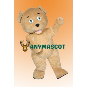 Golden Brown Teddy Bear Mascot Costume