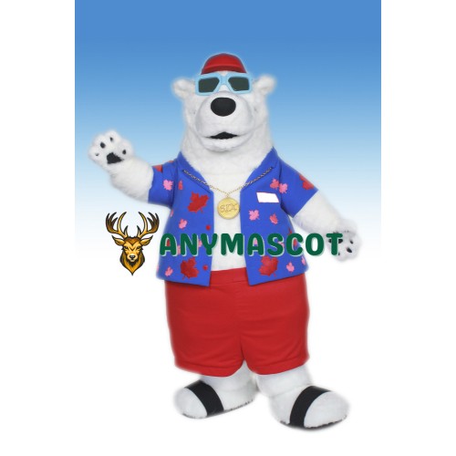 Cool Polar Bear Mascot Costume