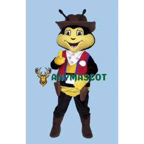 Cowboy Bee Mascot Costume