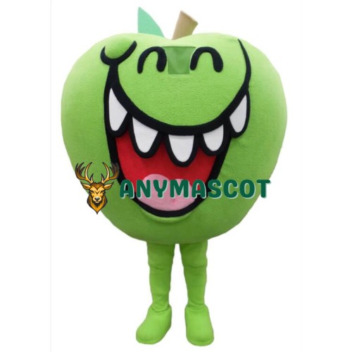 Green Apple Mascot Costume