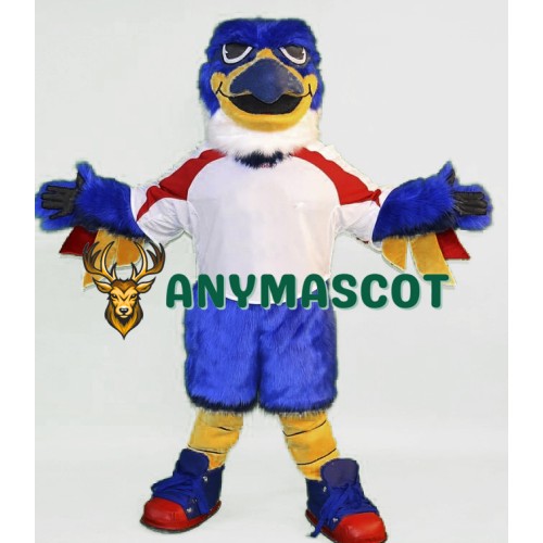 Blue Thunderbird Mascot Costume
