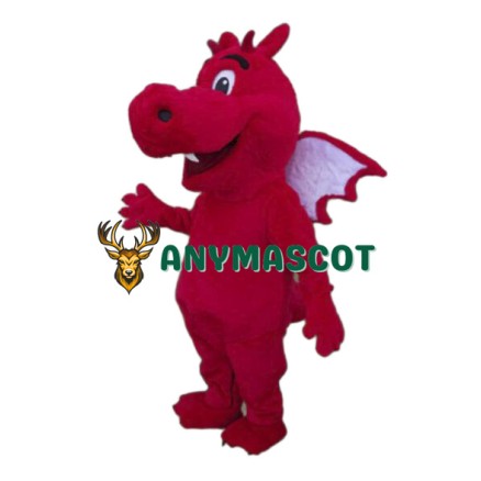 Red Lightweight Dragon Mascot Costume