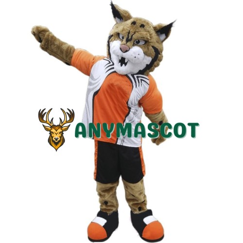 College Lightweight Bobcat Mascot Costume