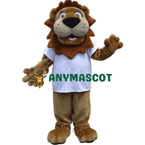 Happy Lightweight Lion Mascot Costume