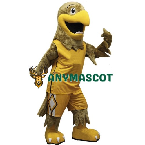 Sport Yellow Hawk Mascot Costume