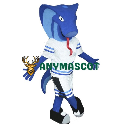 Blue Viper Mascot Costume