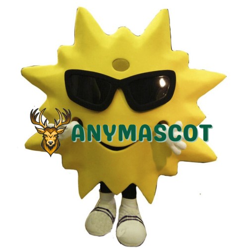 Smiling Sun Mascot Costume