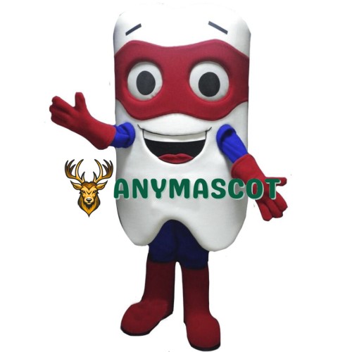 Hero Tooth Mascot Costume