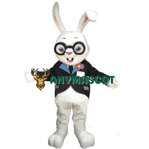 Cute White Lightweight Rabbit Mascot Costume
