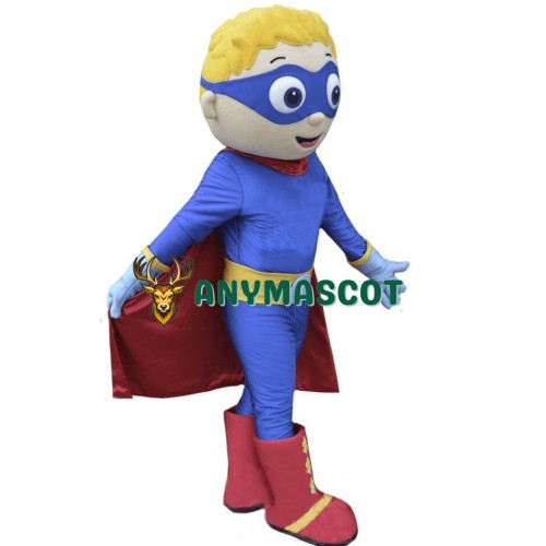 Super Boy Mascot Costume