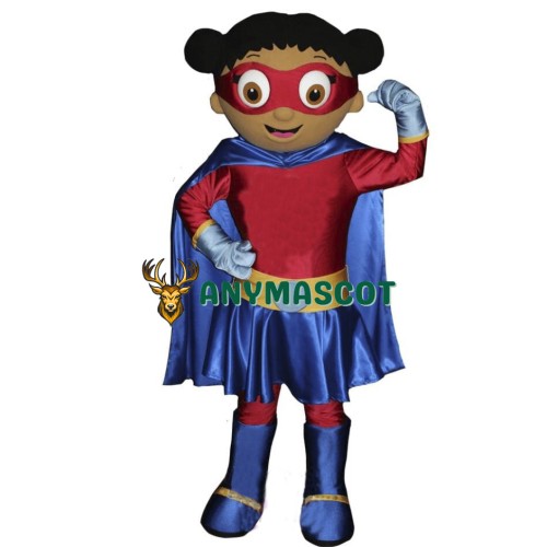 Super Hero Girl Mascot Costume
