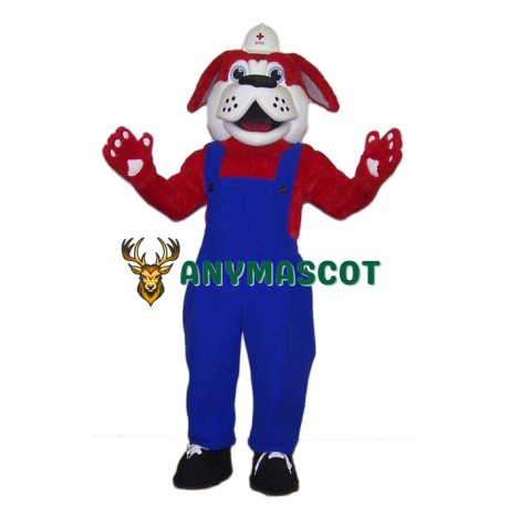 Red Cross Dog Mascot Costume