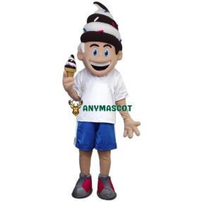 Ice Creamy Boy Mascot Costume