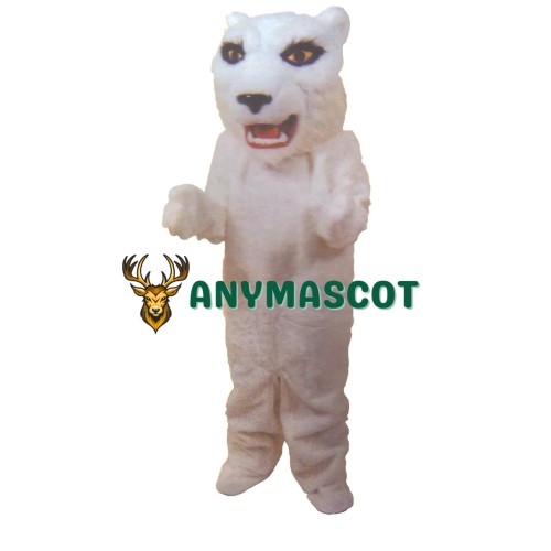 White Lightweight Tiger Mascot Costume