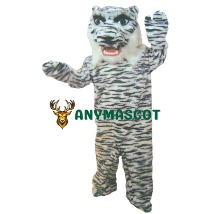 White Bengal Tiger Mascot Costume