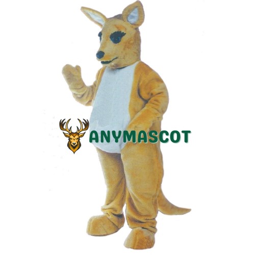 Friendly Lightweight Kangaroo Mascot Costume