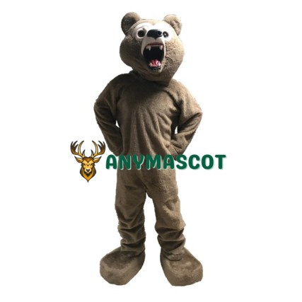 Fierce Lightweight Grizzly Bear Mascot Costume