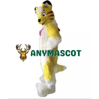 Yellow Husky Mascot Costume