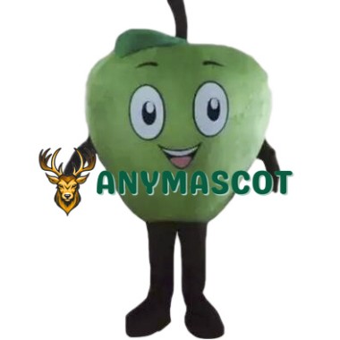 Cyan Apple Mascot Costume