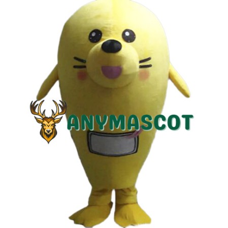 Yellow Seal Mascot Costume