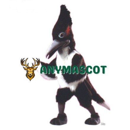 Black & White Roadrunner Mascot Costume