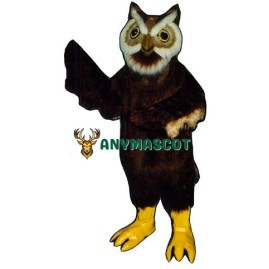 Black Owl Mascot Costume