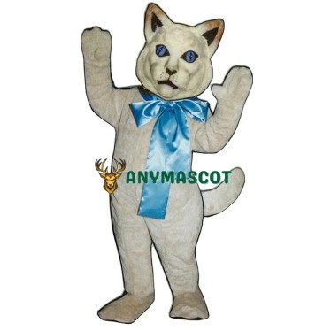 Cat w/ Bow Mascot Costume