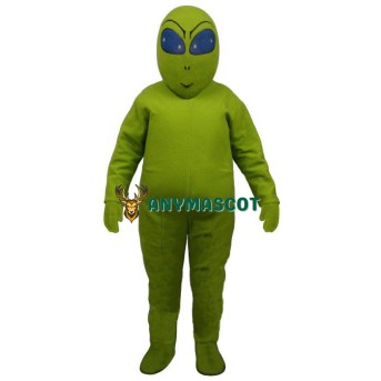 Green Alien Mascot Costume