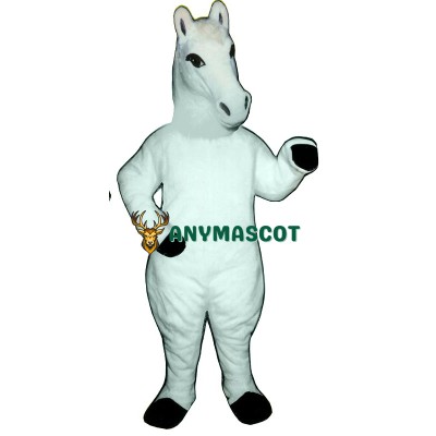 White Horse Mascot Costume