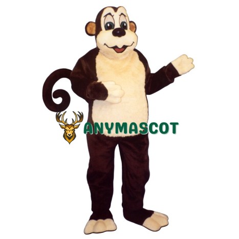 Zoo Monkey w-Wire Tail Monkey Mascot Costume