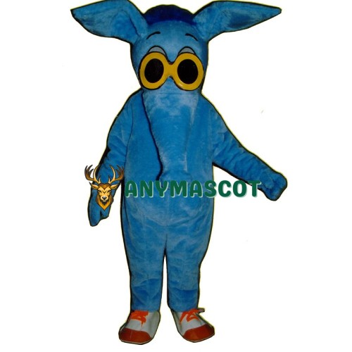Blue Aardvark Mascot Costume