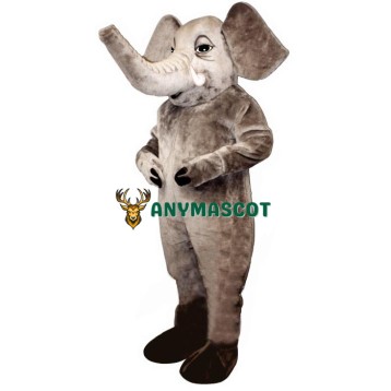 Tusked Elephant Mascot Costume
