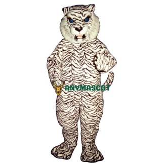 Blue Eyed White Tiger Mascot Costume