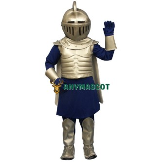 Silver Knight Mascot Costume