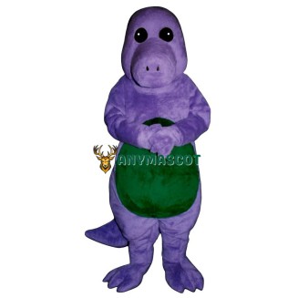 Purple Dinosaur Mascot Costume