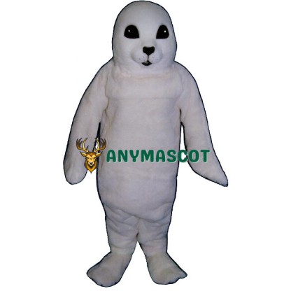 White Baby Seal Mascot Costume