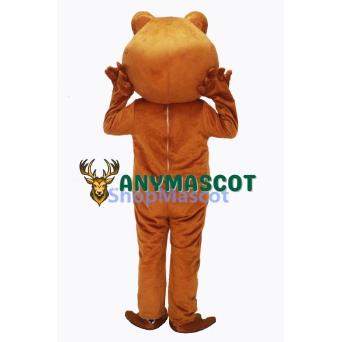Brown Frog Mascot Costume
