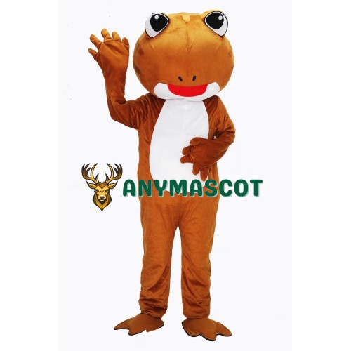 Brown Frog Mascot Costume